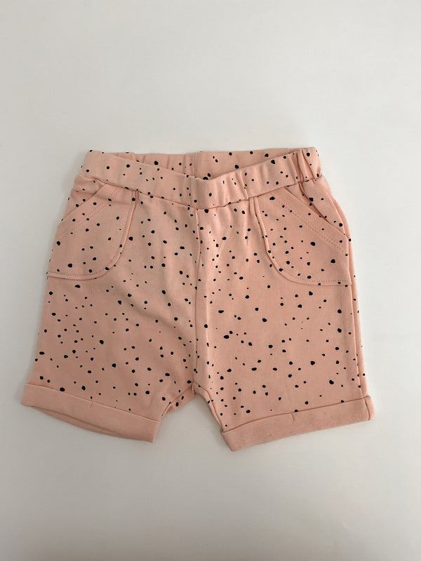 Organic Cotton Pocket Baby Shorts - Coral