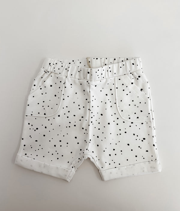 Organic Cotton Pocket Baby Shorts - White